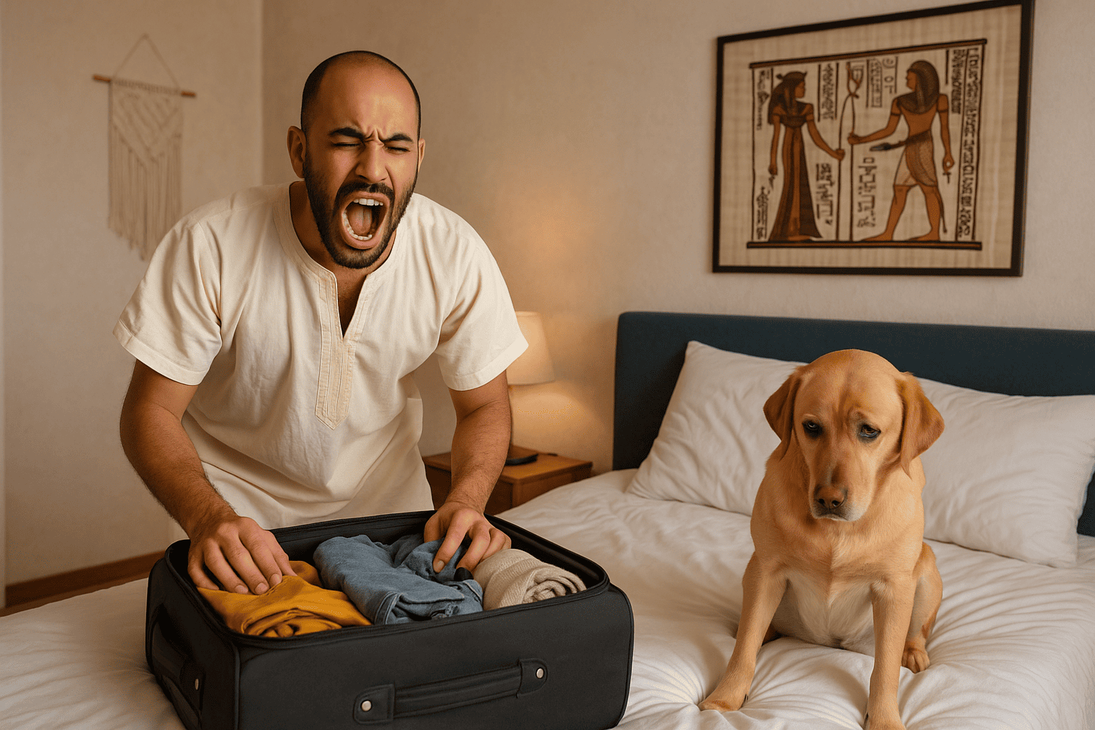 Dog Owner Before Knowing The Dogs Resort's Boarding Option